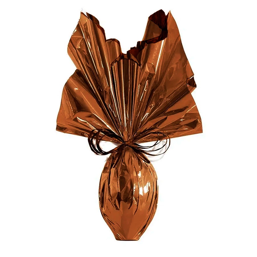 Folha para Ovos de Páscoa - Double Face Acetinado Toffe com Marrom 69X89 cm - 5 unidades - Cromus - Rizzo Distribuidora em Oferta na Shopee