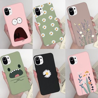 Estojo Para Telefone Daisy Flowers Cute Cartoon Xiaomi Mi 11/Lite Pro Coque Silicone Bumper