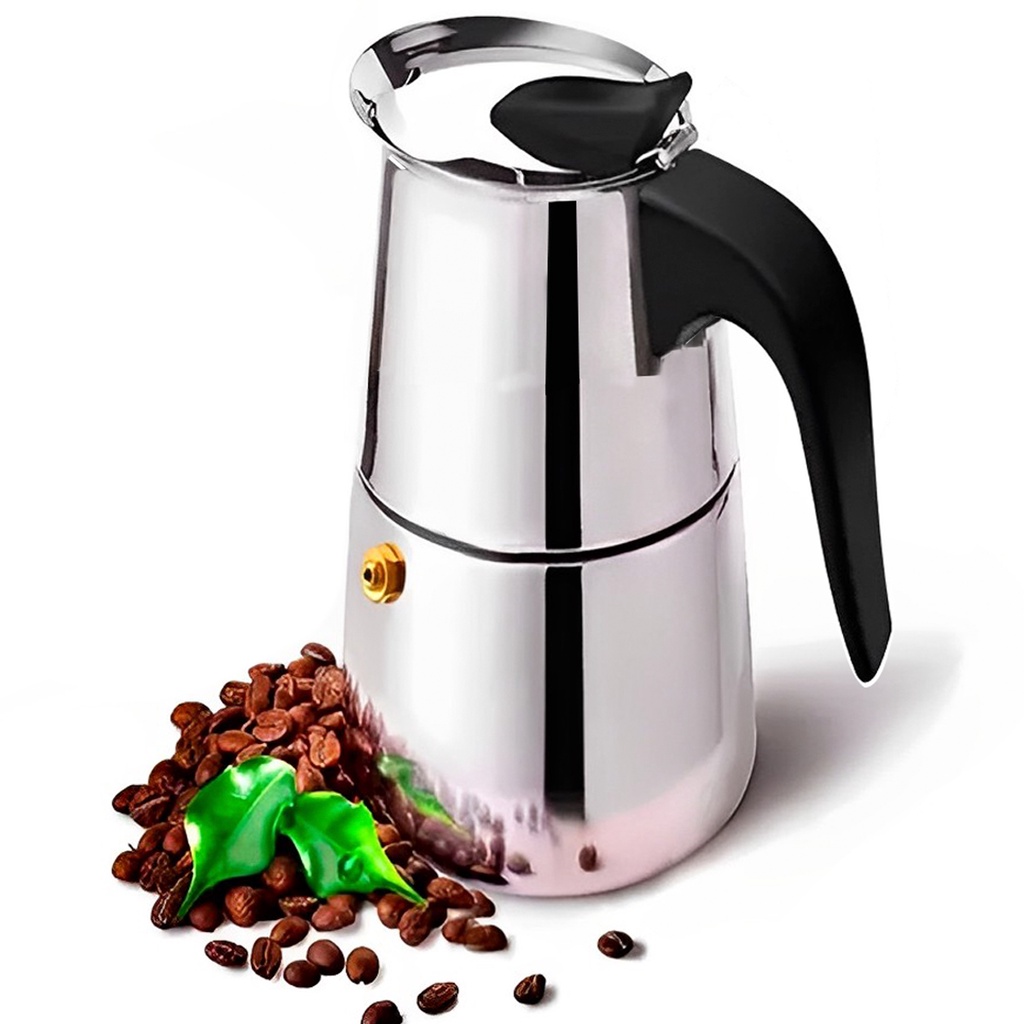 Cafeteira Italiana Expresso 4 Xícaras Aço Inox Promocao