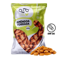 Amêndoa Torrada com Sal 500g - P&P