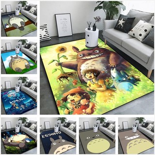 Meu vizinho Totoro filme de animação tapete fofo quarto cobertor de cabeceira sofá mesa de centro tapete de porta de ban