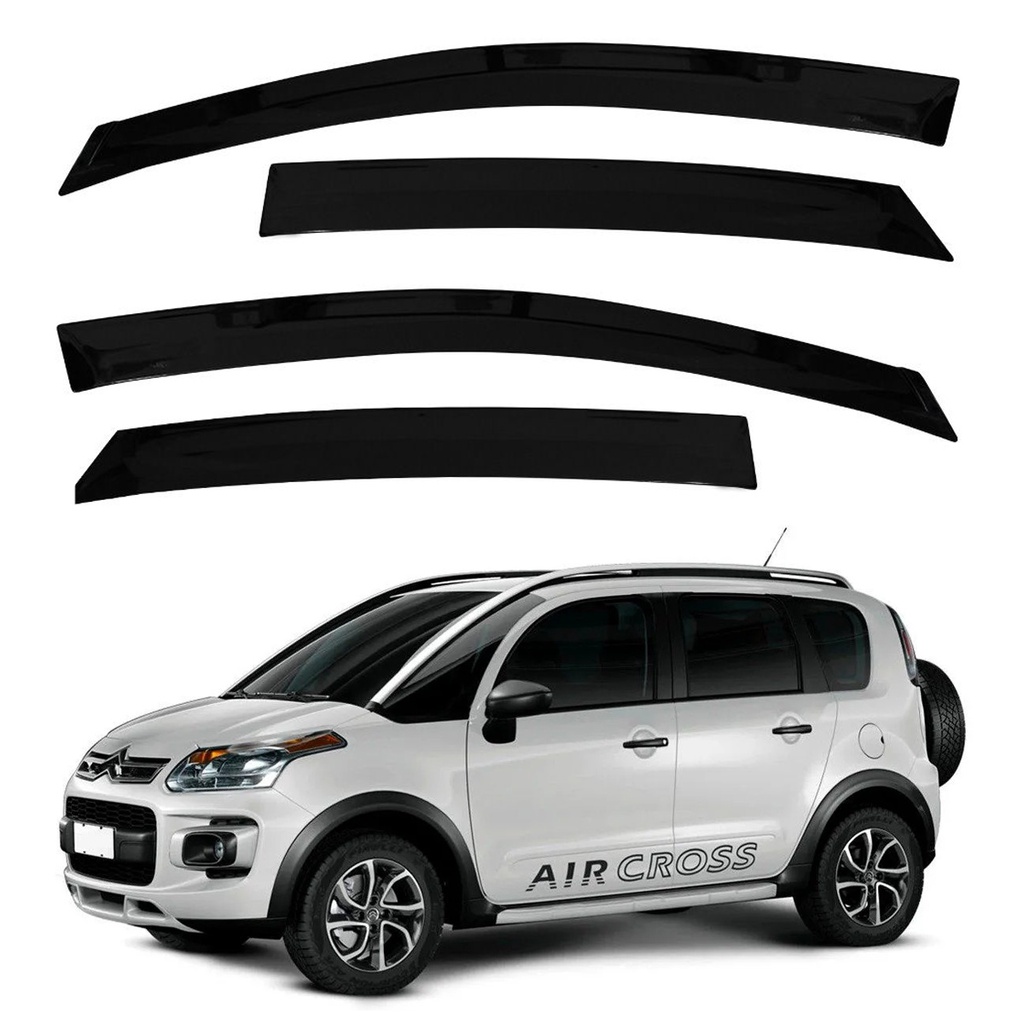Calha de Chuva Defletor Fume Citroen Picasso 2012 a 2017 4 Portas