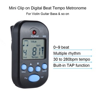 Mini Metrônomo Digital Com Clipe Para Guitarra Violino [feelbr]