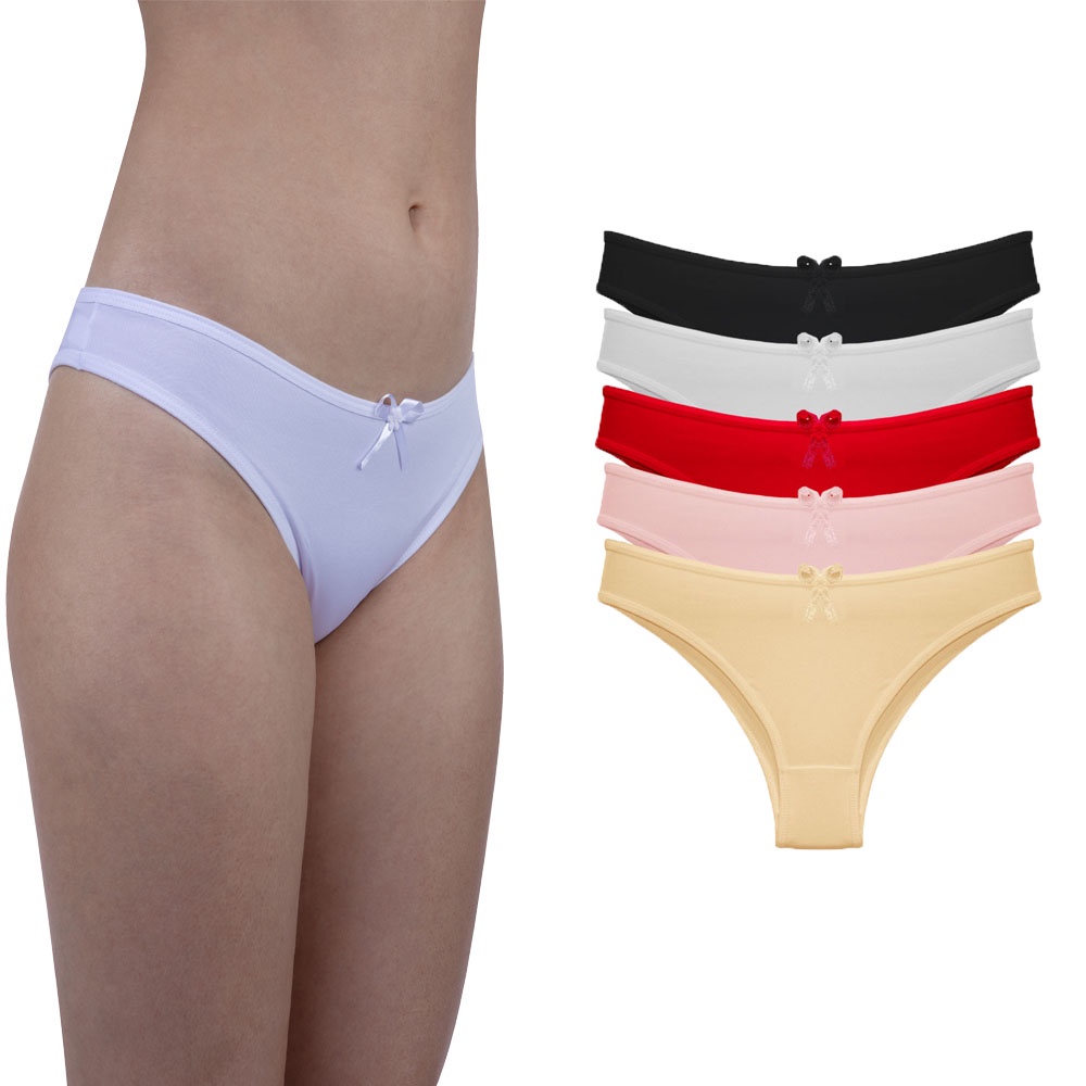 Calcinha de Microfibra Feminina Kit 5 Peças - Women Clothes