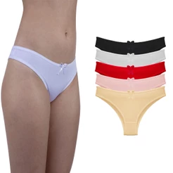 Calcinha de Microfibra Feminina Kit 5 Peças