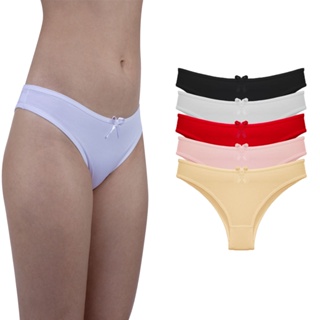 Calcinha de Microfibra Feminina Kit 5 Peças em Oferta na Shopee