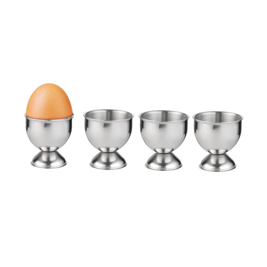 Porta Ovo Mini Taça Finger Food Aperitivo Suporte Inox 4un em Oferta na Shopee