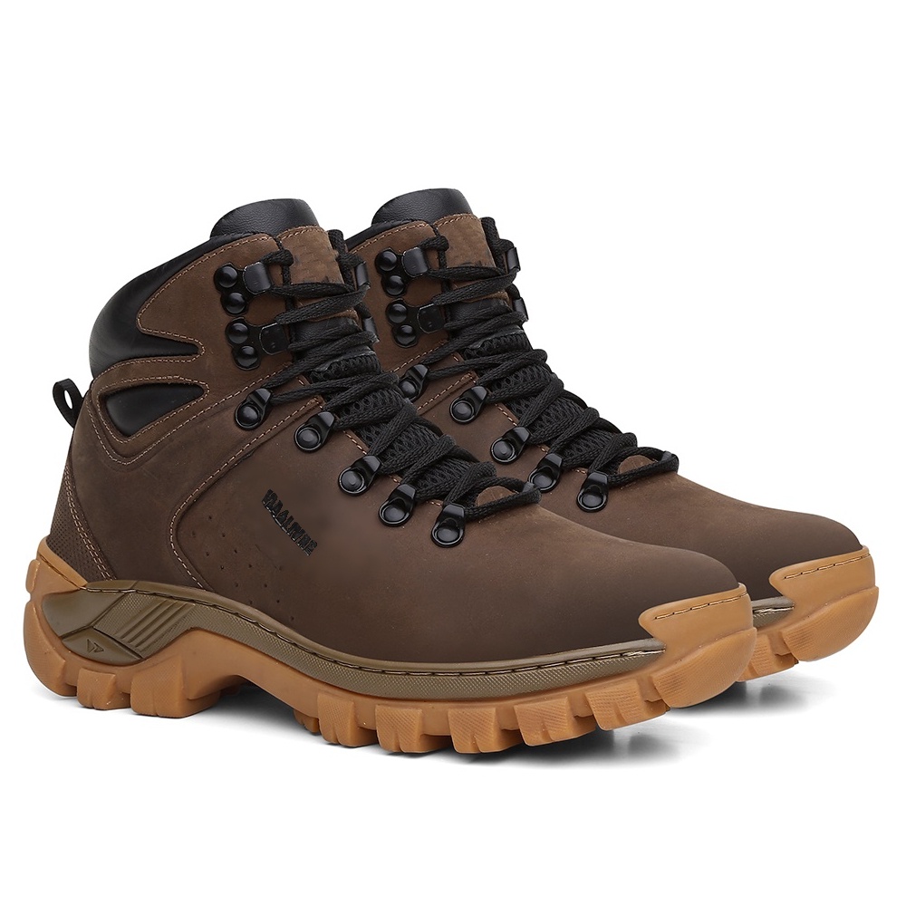 Bota Adventure Masculino Coturno Arizona de Couro Premium Cor Crazy Horse
