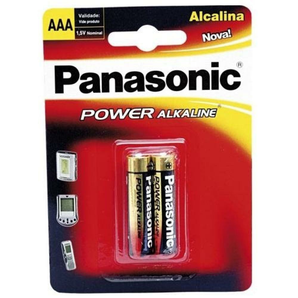 Pilha Alcalina AAA Palito 1,5v Com 2 Unidades Panasonic - Home Appliances