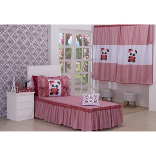 Colcha Solteiro para quarto Panda 03 peças