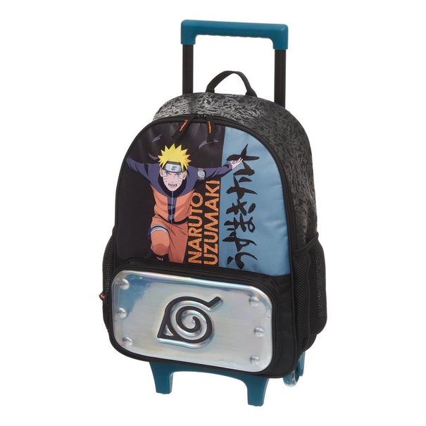Mochila Rodinha Infantil Escolar Naruto Ninja Run Pacific