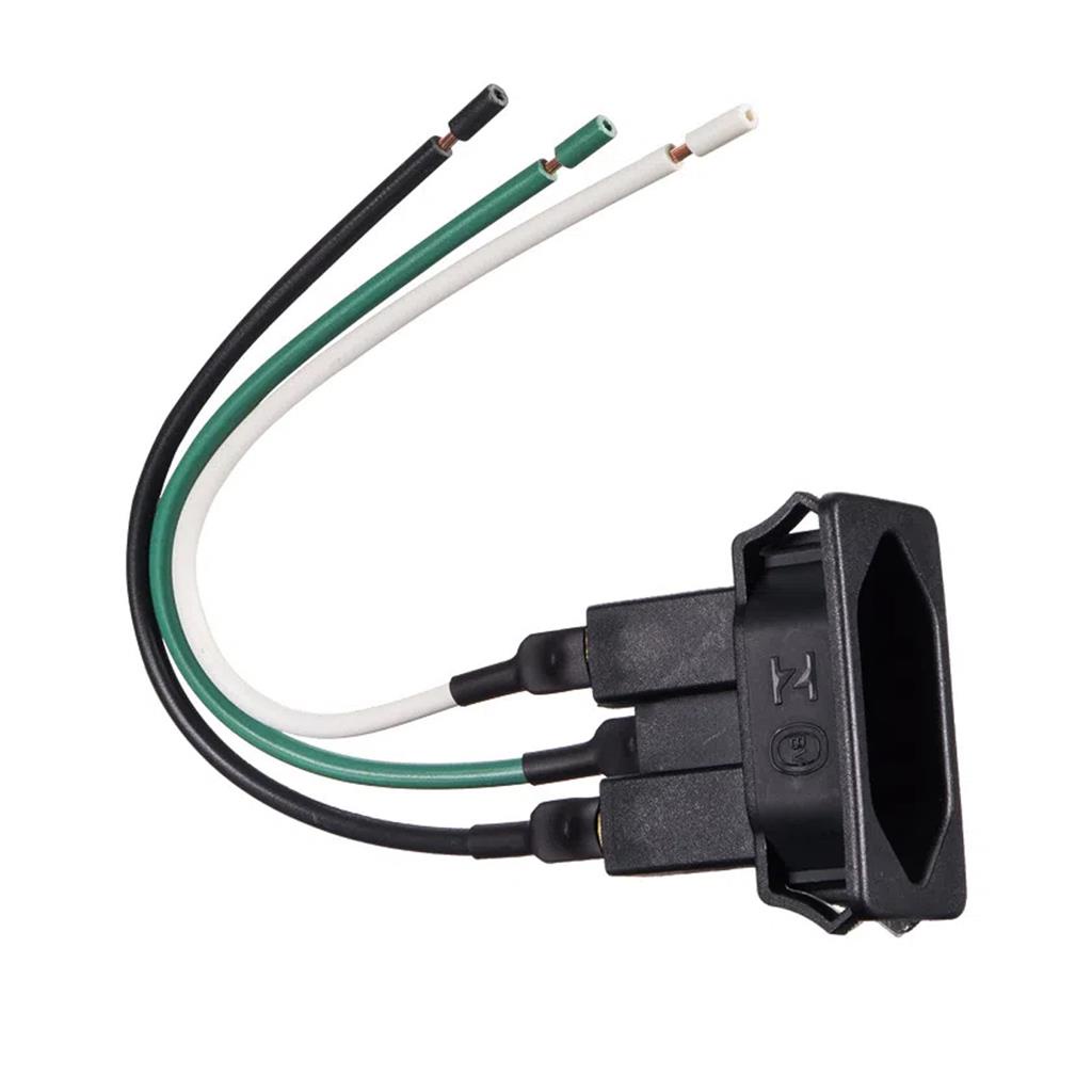 Tomada Embutir Com Rabicho Preto 2P+T 10A 250V Margirius em Oferta na Shopee