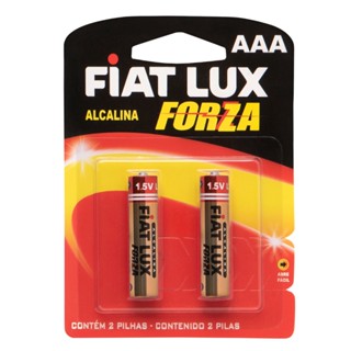 Pilha Alcalina AAA Palito Com 2 Unidades Forza Fiat Lux