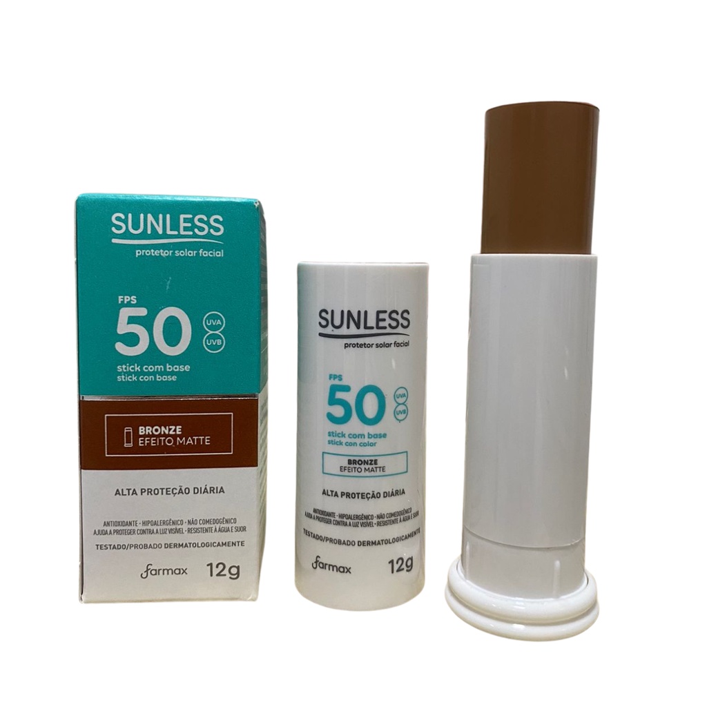 Protetor Solar Facial Bastão p/ Pele Negra Matte Fator 50