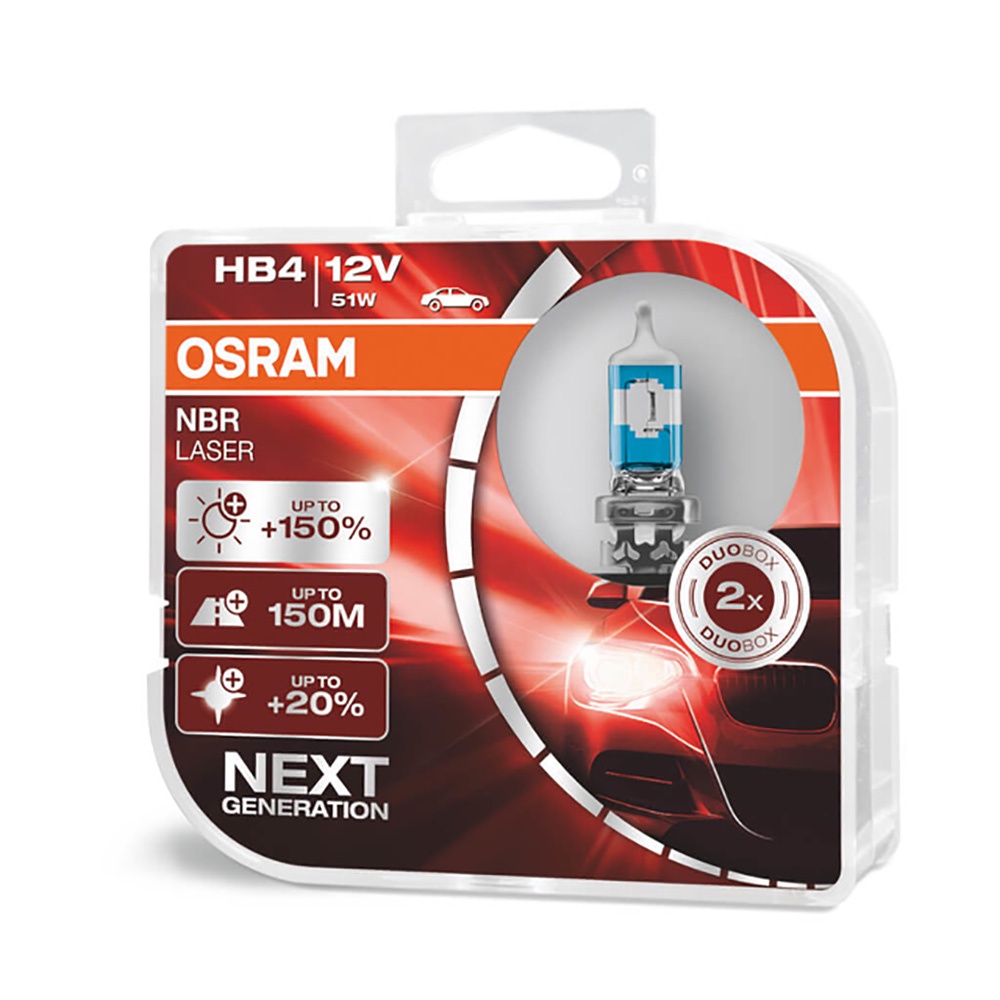 Par Lâmpada Osram Night Breaker Laser Hb4 150% + luz