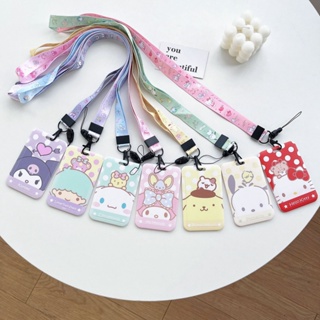 Sanrio Kawaii Porta-Cartões Lanyard Capa Kuromi Cinnamoroll em Oferta na Shopee