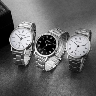 Relógio De Aço Inoxidável Homens De Luxo Cinto De Malha Casual De Quartzo Horloges Mannen