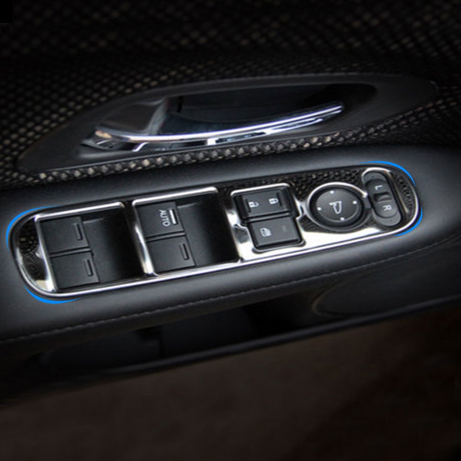 Para Honda HRV HR-V Vezel 2014-2021 Painel De Elevação De Janela Carros Decoração Capa Revestimento Estilo Acc .