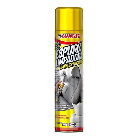 Spray Espuma Limpa Estofado Tecido Couro Carpete Luxcar