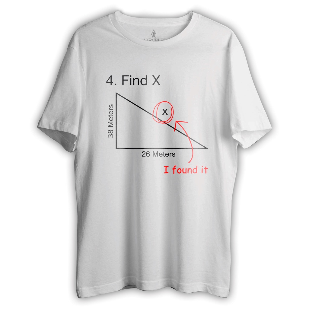 Camiseta Unissex Tom Holland Matemática Álgebra Eu encontrei o X -CISKI.