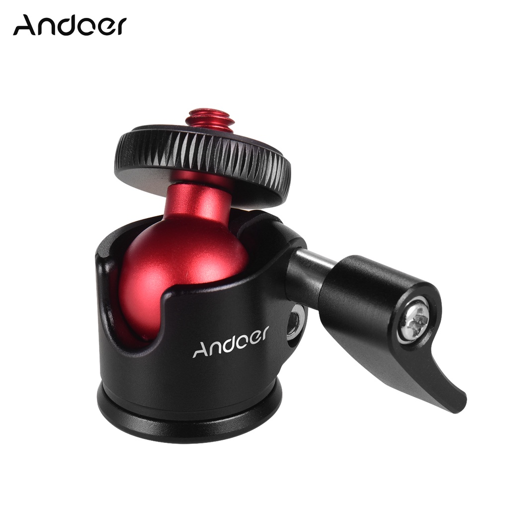 Andoer Mini Cabeça De Bola De Tripé Giratória De 360 Graus Para Câmera DSLR Monopod [aemobr]