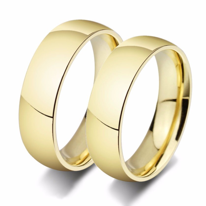 Aliança 6mm Anatôm. Folheadas Ouro 18k produto top envio amediato