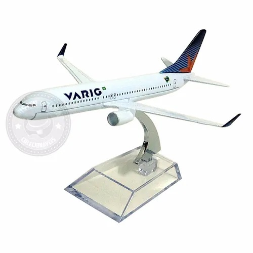 Miniatura Avião Comercial Varig Em Metal