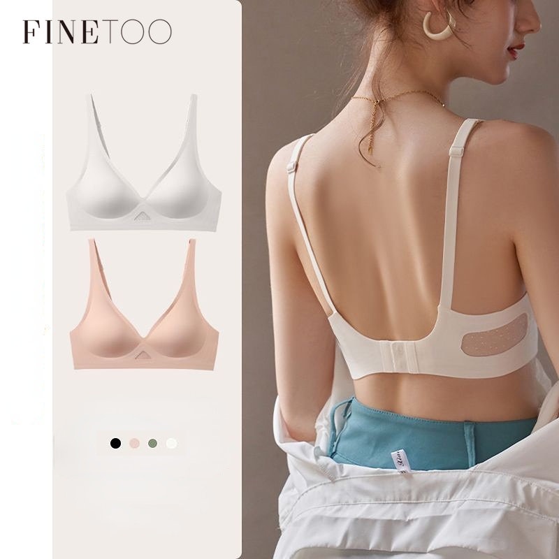 FINETOO Faixa De Geléia Não Marca Roupa Íntima Feminina Verão Fino Respirável Confortável Mostrando Peito Pequeno Suporte Macio Sutiã Mulher Sono em Oferta na Shopee