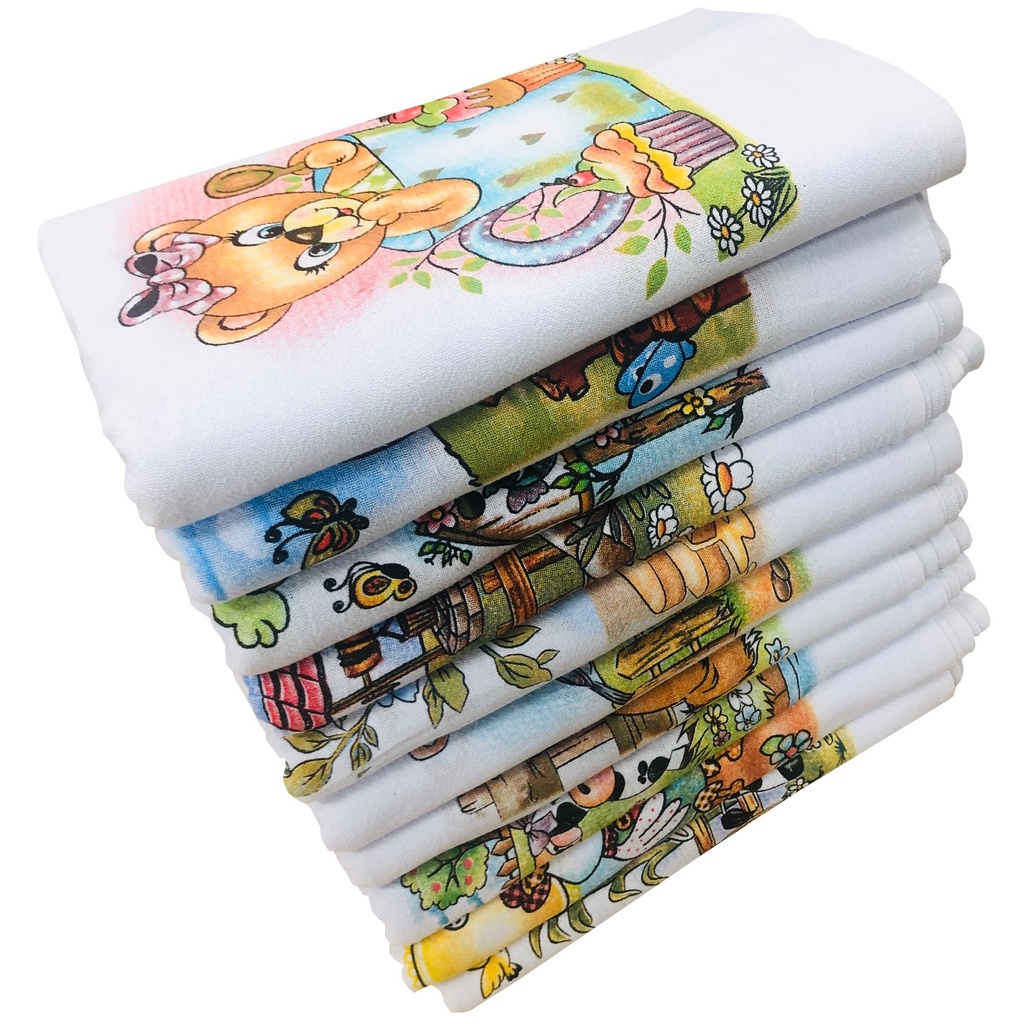 NOVO Pano De prato  Grande 38x60 PREMIUM Kit Com 5 Pecas