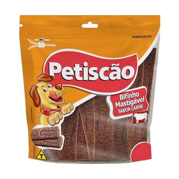 Bifinho Mastigável Petiscão Para Cães Sabor Carne 1kg em Oferta na Shopee