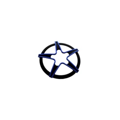 Tela Estrela Alto Falante 12 Polegadas Preto E Azul