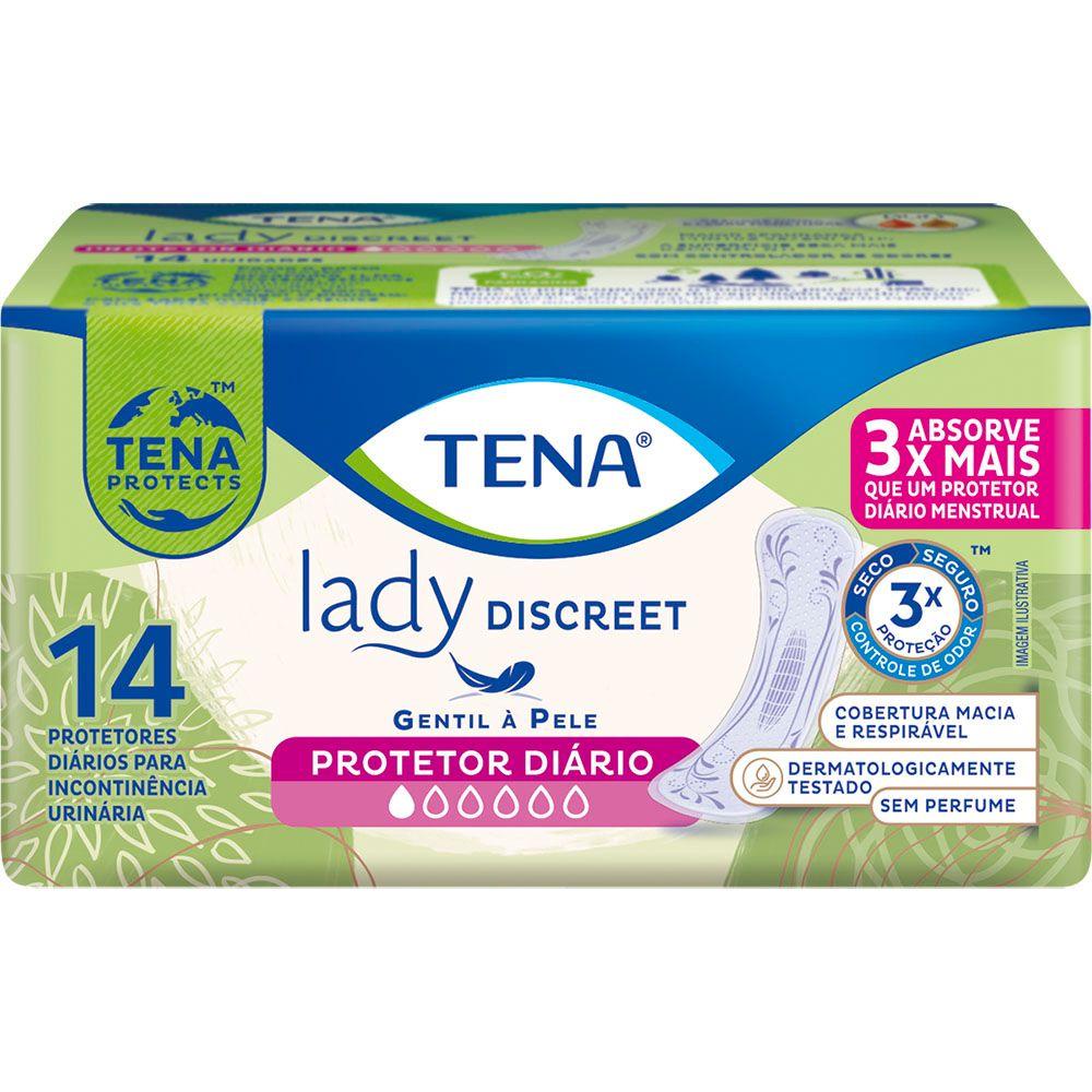 Protetor Diário Tena Lady Discreet Liner 14 Unidades - Health