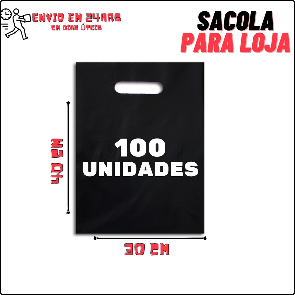 Sacola Boca de Palhaço 30x40 C/100 unidades