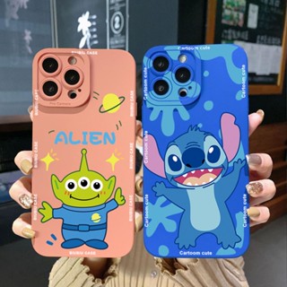 for Samsung Galaxy S23 Ultra S23 + A04E A04 4G A14 A34 A54 5G A11 A50 M12 Alien Stitch Cute Square Edge Cover Full Len Protective Case