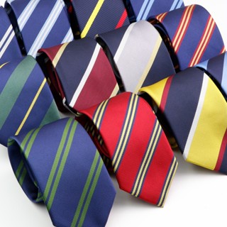 Gravatas Clássicas De Seda Masculina 7cm Listradas Padrão Para Homem Negócio Formal De Luxo Festa De Casamento De Vestido De Noiva