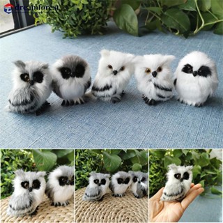 DREAMFOREST Simulação Coruja Ornamento Requintado Bonito Lovely Furry Decoração De Casa Adorno De Pelúcia Figuras De Ação O2S5