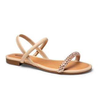 Sandalia Rasteira Feminina Original Mississipi Rasteirinha Tiras Finas Pedrarias Lancamento Dia A Dia Casual Estilo Conforto