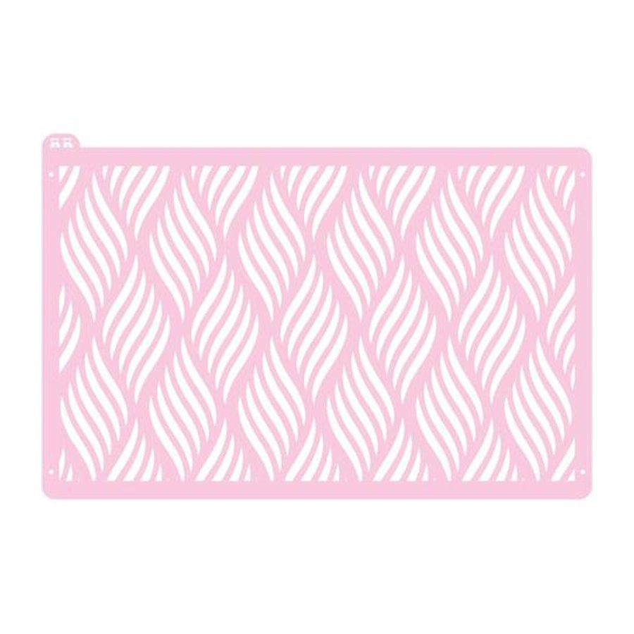 Stencil para Bolo Padrão Artístico 1 - Ref 3002 - 1 unidade - RR Cortadores - Rizzo