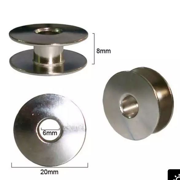 Bobina metal ind. toda lisa pct. com 10 un. - 3885