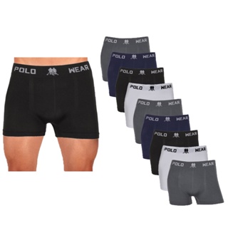 9 Unidades Cuecas Boxer Polo Wear Lisa Microfibra em Oferta na Shopee