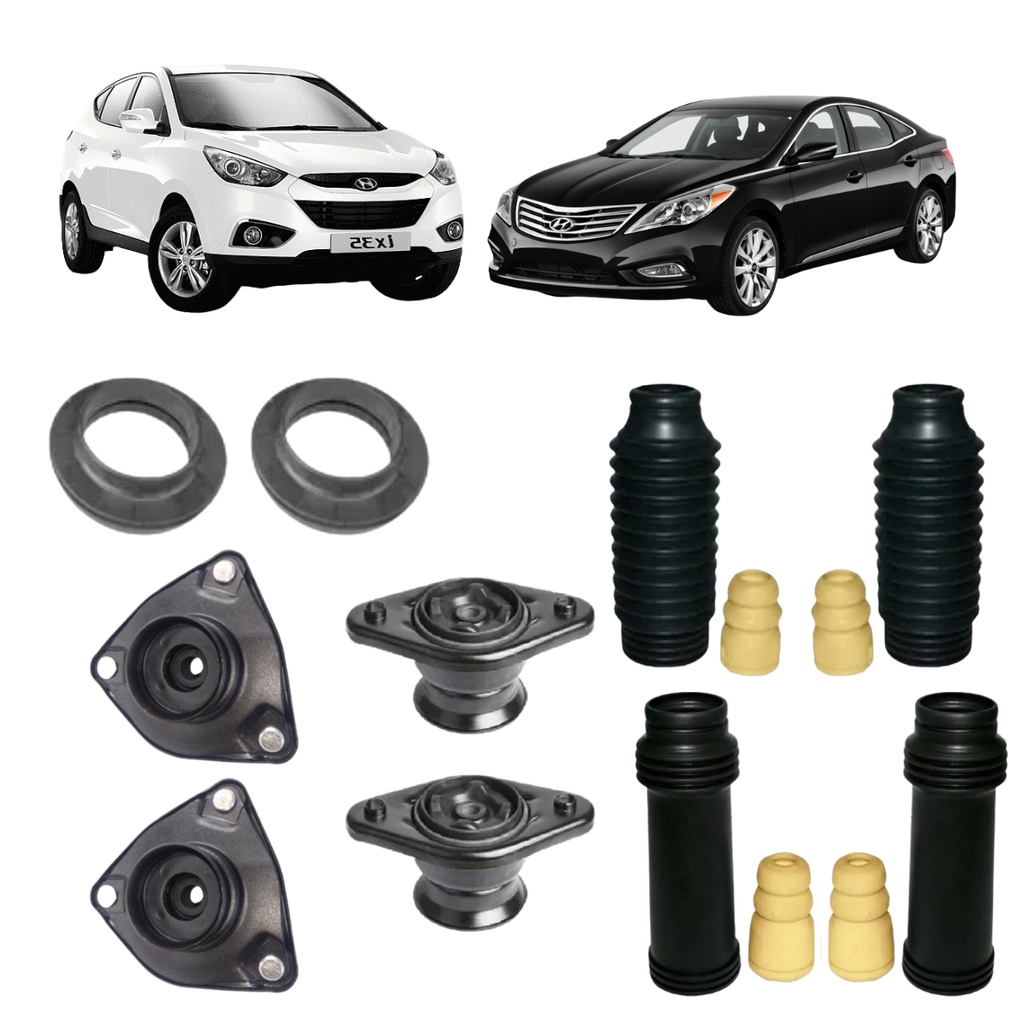 Kit Coxim Batente Amortecedor Dianteiro Traseiro Azera IX35