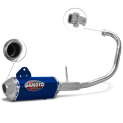 Escapamento Gemoto Racing 3 Trioval [Curva Cromada] Ybr 125 Factor 2009/15