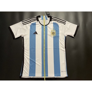 S-4XL 2022 Argentina Jersey ULA Fãs Versão : São 3 Estrelas MESSI Homem Camisas De Futebol #2