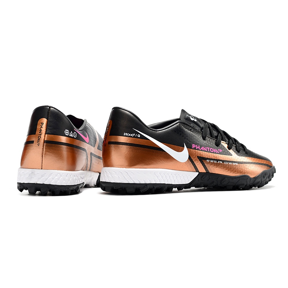 N-ike1111 Phantom GT2 React Pro TF Super Corrida Tricotado MD Botas De Futebol Sola As Pinos