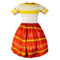 Fantasia Dolores Encanto Madrigal Vestido de Menina Infantil