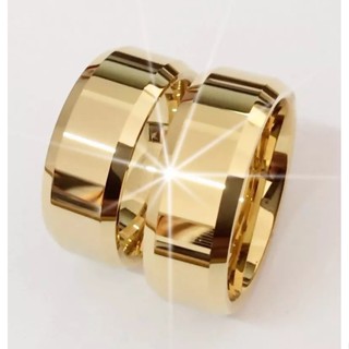 Par Alianças 6mm aço inox Cor Ouro Namoro casamento noivado envio rápido