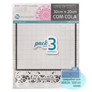 Kit com 3 Bases De Corte 30x30 Brother ScanNCut SDX (com cola) em Oferta na Shopee