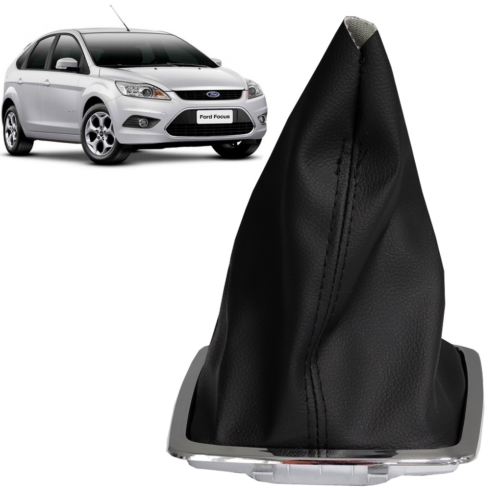 Coifa Do Cambio  Focus 2009 Até 2013 Preto C/ Aro Cromado em Oferta na Shopee