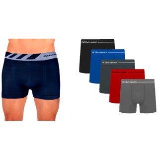 5 Unidades Cuecas Boxer Altomax Lisa Microfibra