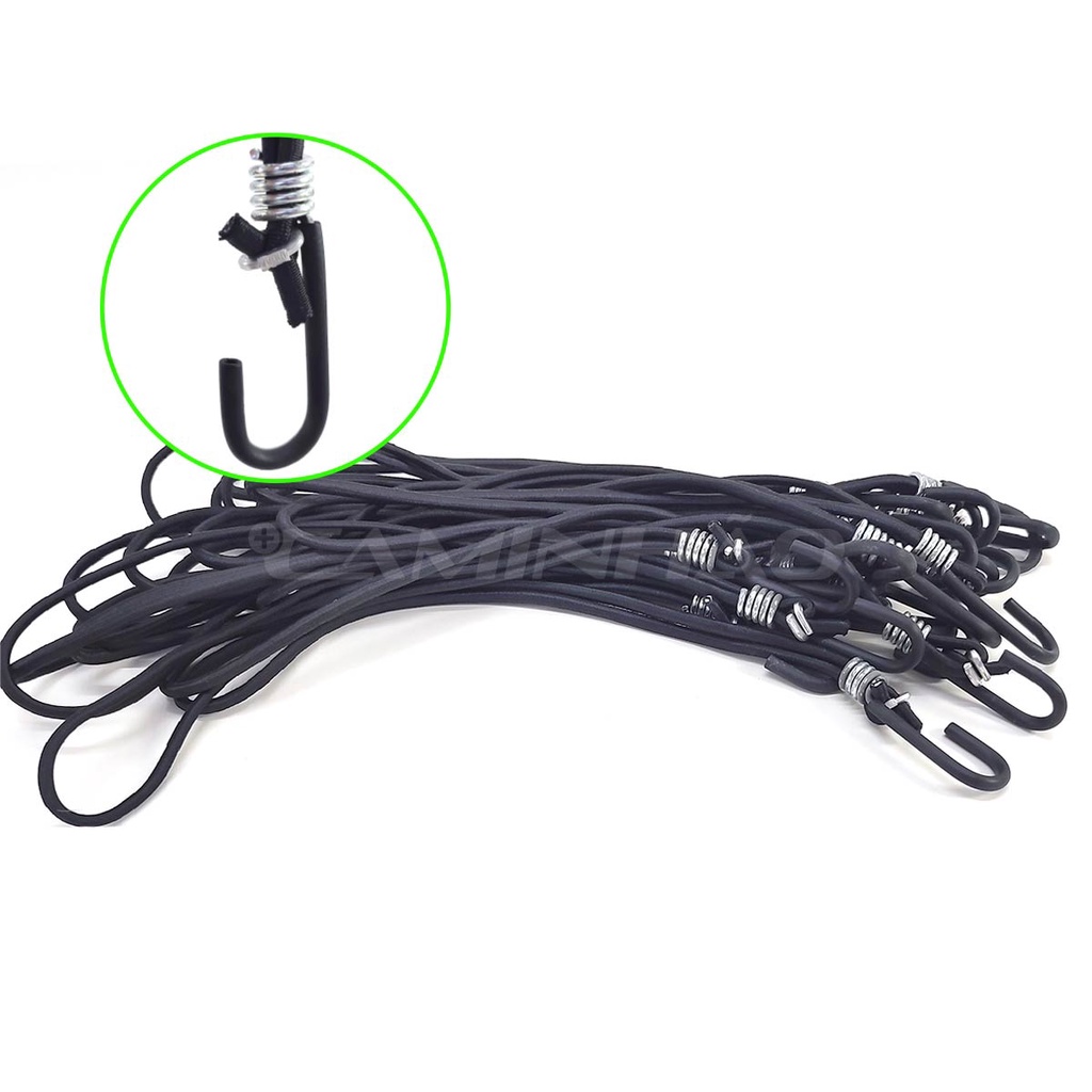 Extensor elástico para lona de caminhão 35cm 50un Preto em Oferta na Shopee